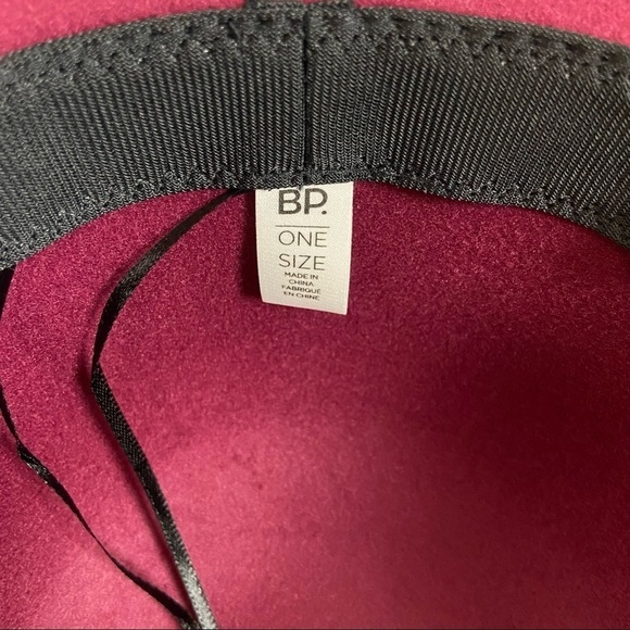 BP Scallop Brim Felt Hat Wine - Picture 4 of 6